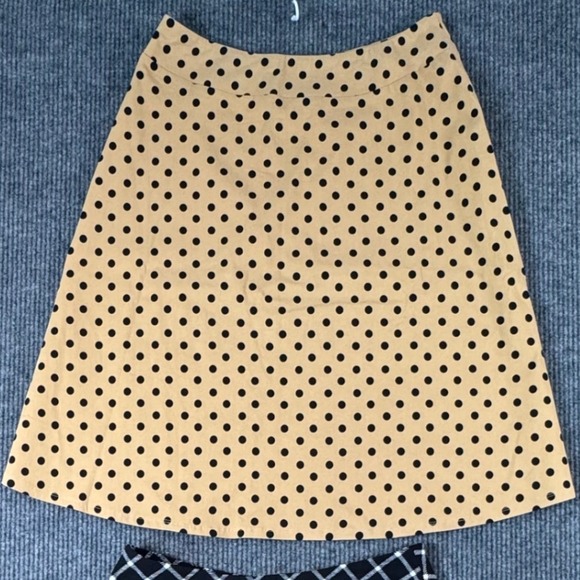 Lot of 2 Kim Rogers Womens L Skirt Polka Dot Plaid Career Casual Office Workwear - Picture 2 of 9